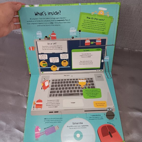 Usborne‎ Lift-the-Flap Computers and Coding STEM Education 100 Flaps to Lift HC - Picture 2 of 4